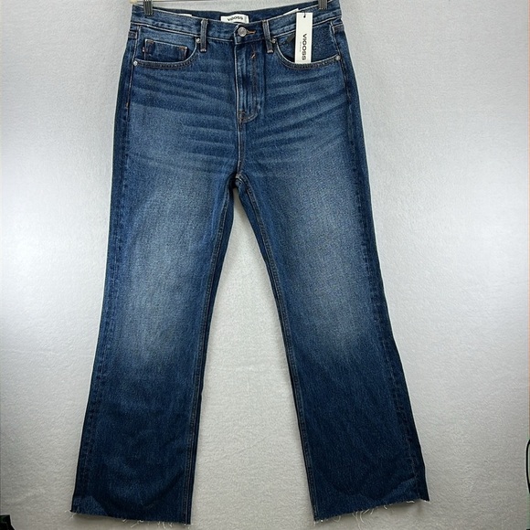 Vigoss Royce / Stitch Fix Jeans Size 28 Blue Denim Hi Rise 70’s Wide Leg NWT - Picture 1 of 13